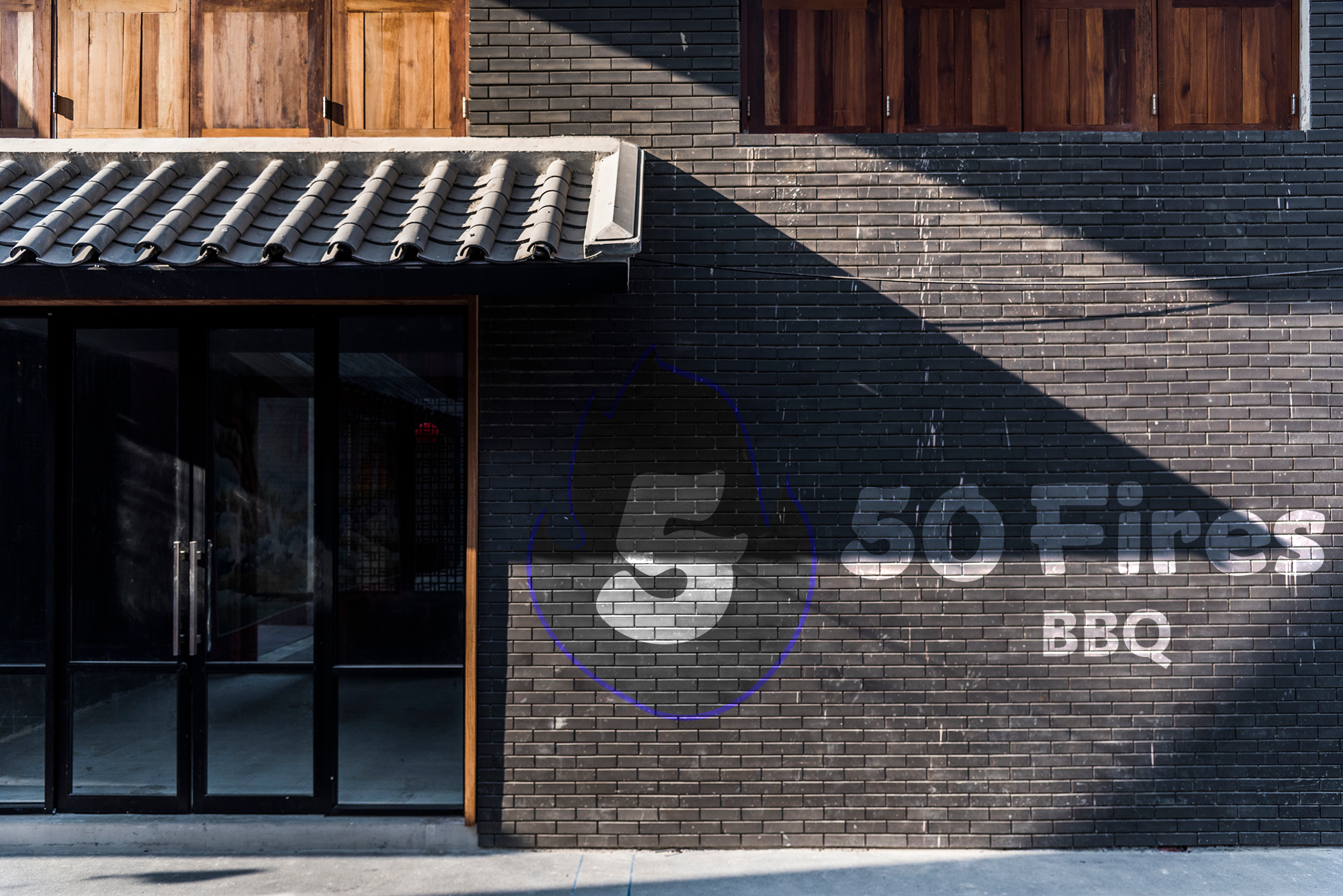 Exterior of a shopfront in the city Exterior of a shopfront in the city