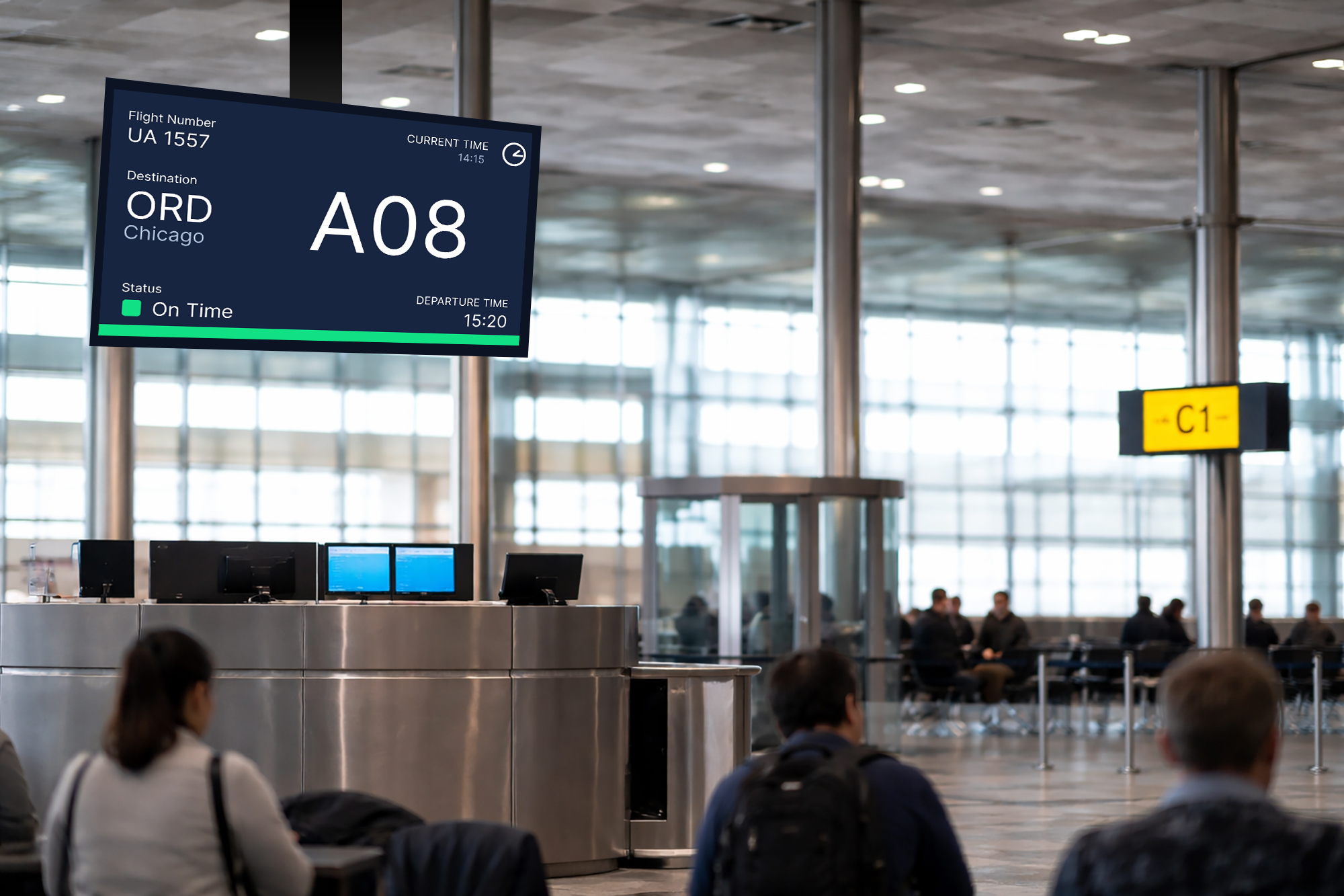 Airport Gate Signage